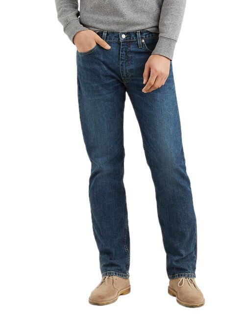 Jeans Levi's 514 corte straight azul obscuro
