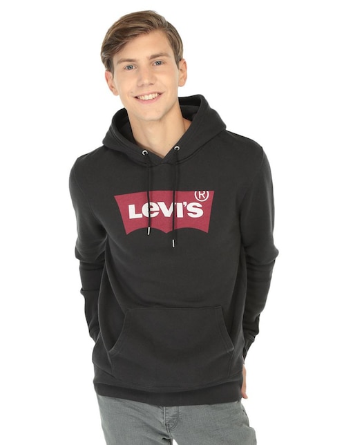 Levi's cuello redondo negra con capucha | Liverpool.com.mx