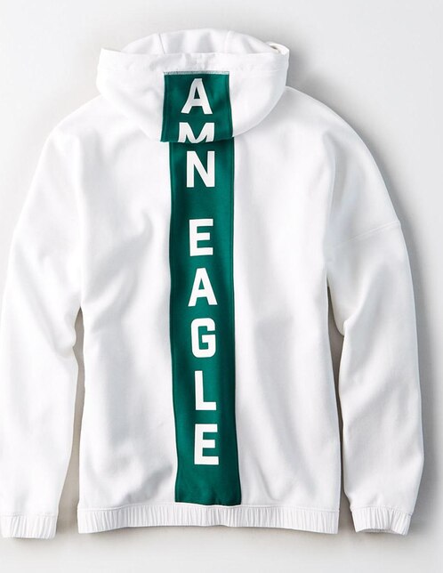 Sudadera American Eagle cuello redondo blanca en Liverpool