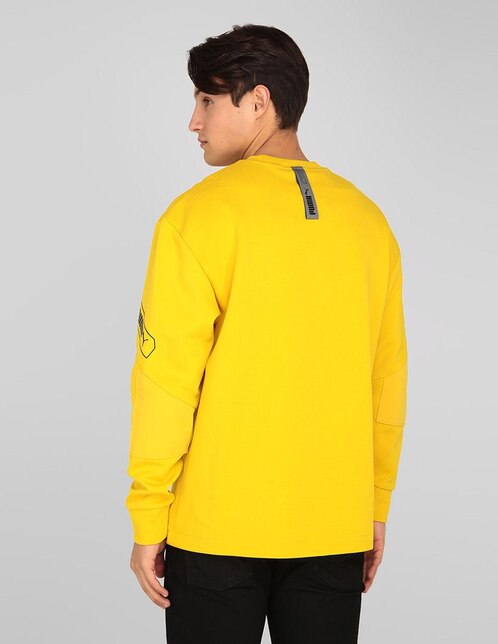 Sudadera Puma cuello redondo amarilla en Liverpool