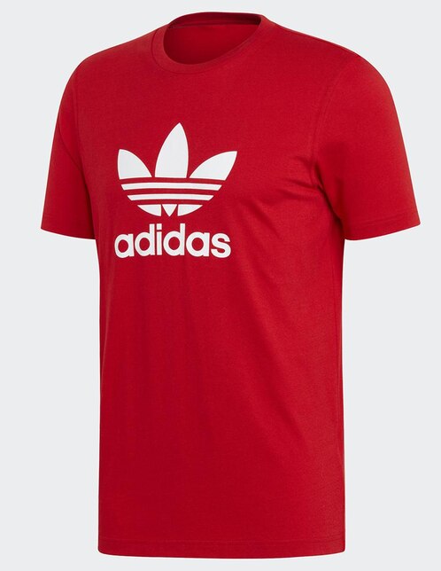 derrochador Espectador recuerda Playera Adidas Originals corte regular fit cuello redondo roja |  Liverpool.com.mx