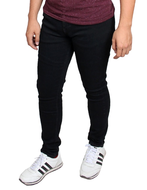 Jeans skinny lavado obscuro para hombre 1