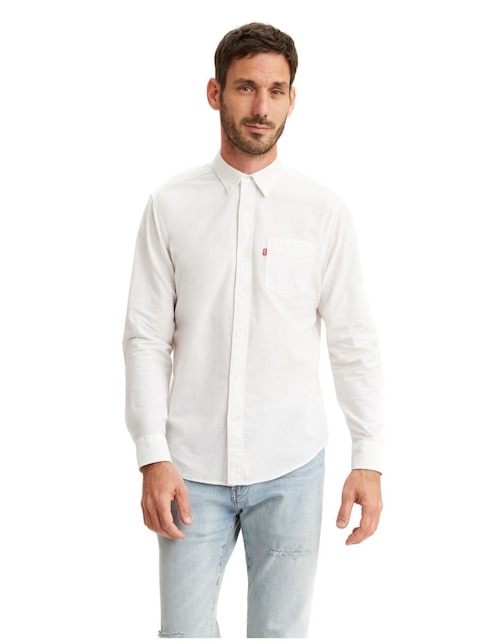 Camisa casual Levi'S de algodón manga larga para hombre