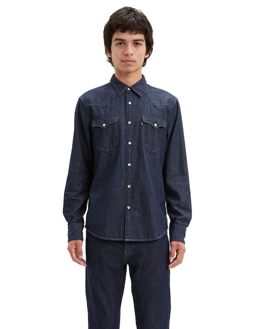 Camisa casual Levi'S de algodón manga larga para hombre