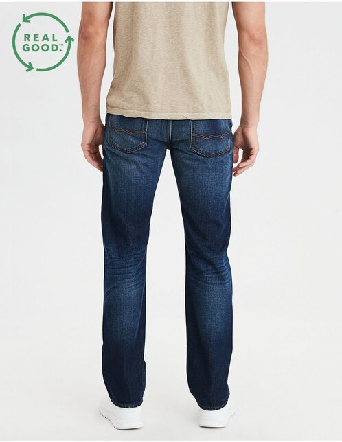 Jeans straight American Eagle AE Original obscuro para hombre en Liverpool