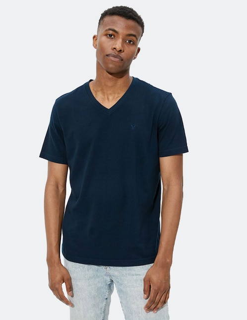 Playera American Eagle cuello V para hombre