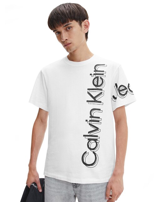 Playera Calvin Klein Jeans cuello redondo estampado logo para hombre en  Liverpool