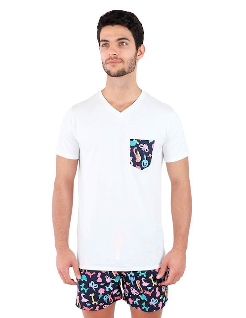 Playera cuello V para hombre 1
