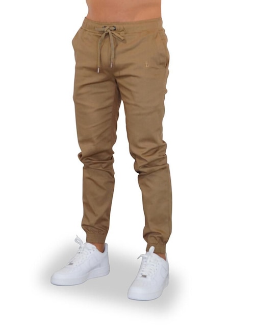 Pantalón jogger John leopard estampado logo para hombre
