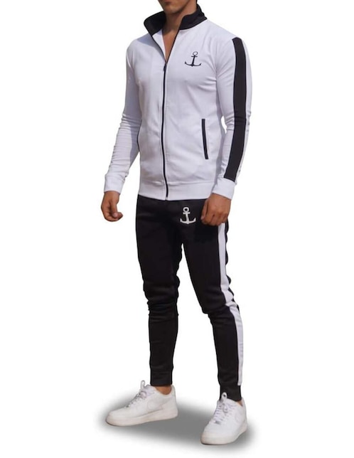 Conjunto deportivo regular con elástico para hombre