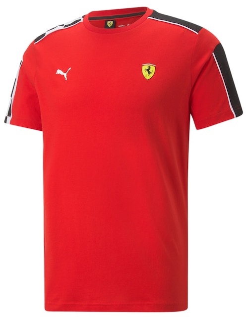 Playera Ferrari cuello redondo para hombre