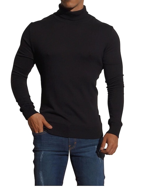 Suéter John Leopard cuello tortuga para hombre