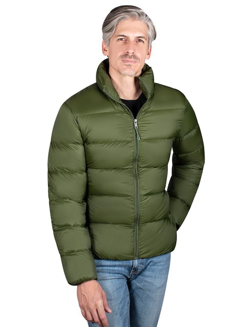 Chamarra casual capitonada para hombre