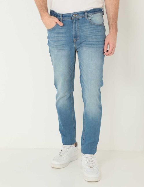 Jeans skinny That's It deslavado para hombre