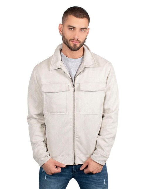 Chamarra con bolsillos para hombre