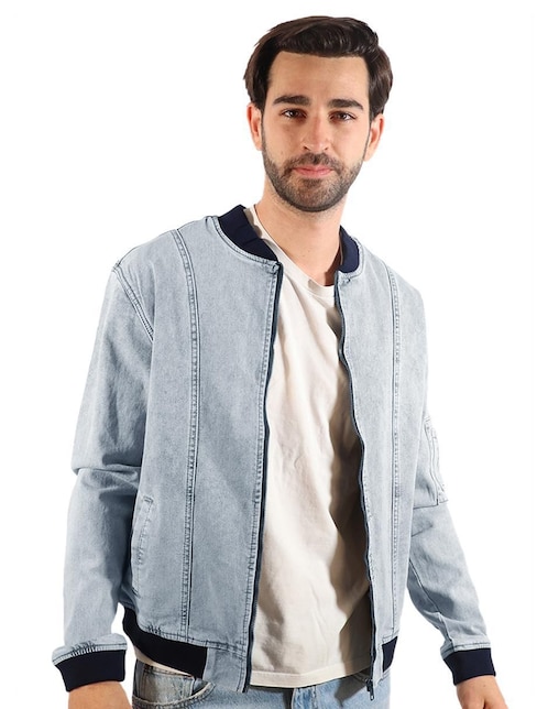 Chamarra Roosevelt de mezclilla para hombre
