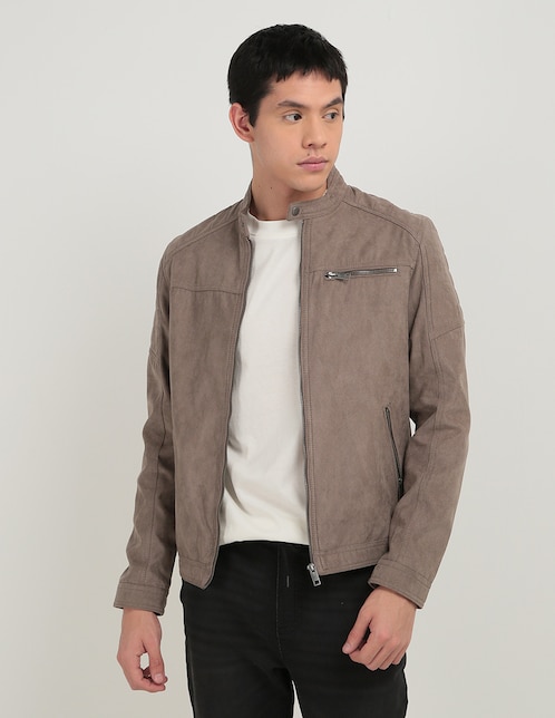 Chamarra casual con bolsillos para hombre 1