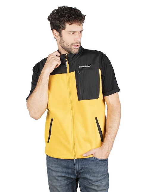 "chaleco" greenlander no poliéster cuello a contraste "para hombre"