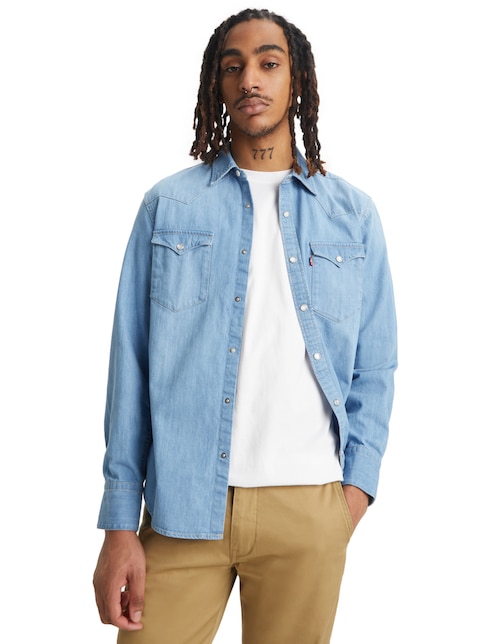 Camisa casual Levi'S de algodón manga larga para hombre