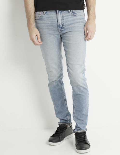 Jeans skinny American Eagle deslavado para hombre