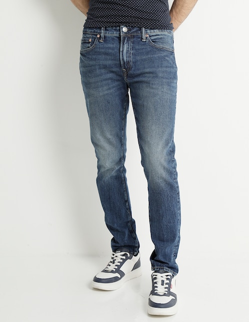 Jeans skinny American Eagle lavado obscuro para hombre