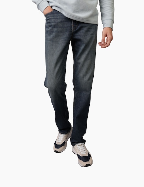 Jeans straight American Eagle Mens Original ST lavado obscuro para hombre