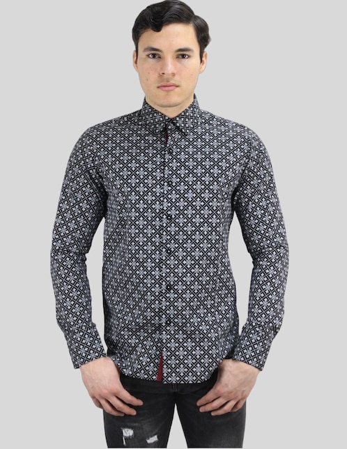 "camisa/sobrecamisa" formal barabas "de" (si aplica) algodón "manga" larga "para hombre"