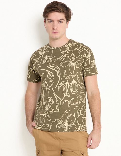 Playera cuello redondo para hombre 1