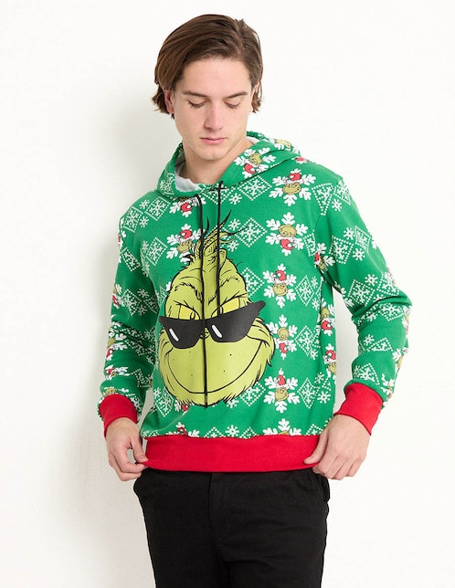 Sudadera navideña Grinch para hombre