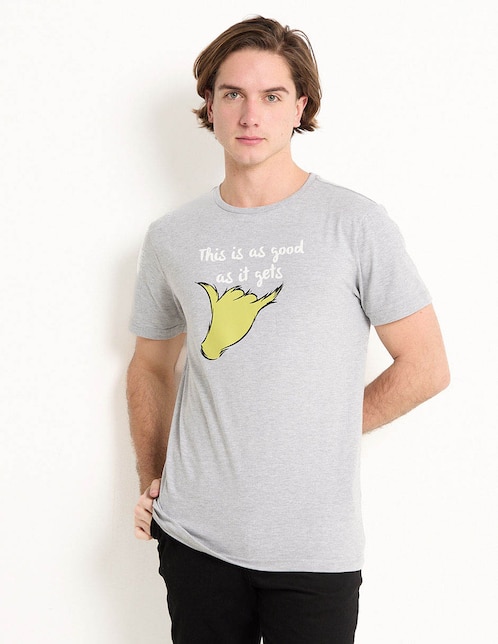 Playera El Grinch cuello redondo para hombre