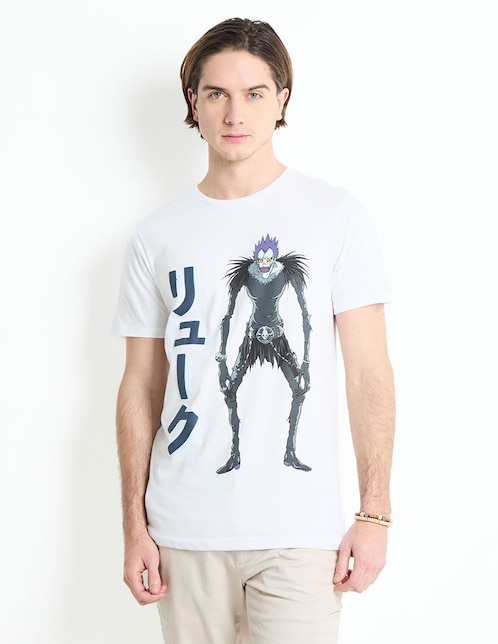 Playera Death Note cuello redondo para hombre