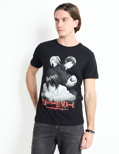 Playera Death Note cuello redondo para hombre