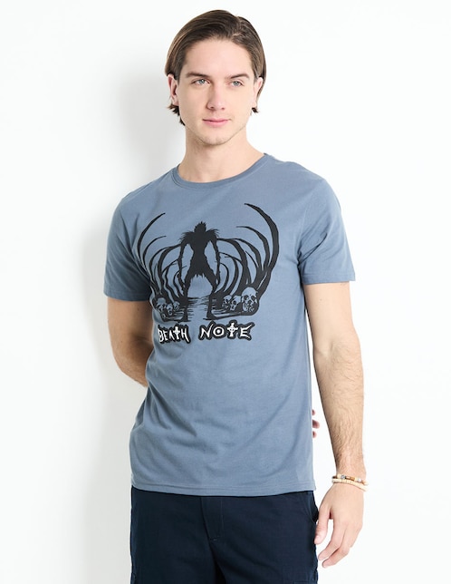 Playera Death Note cuello redondo para hombre