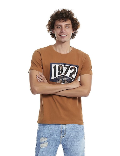 Playera Buffalo Jeans David Bitton cuello redondo para hombre