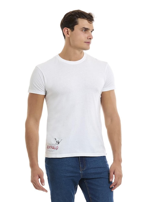 Playera Buffalo Jeans David Bitton cuello redondo para hombre