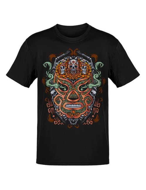 Playera Karani-Art tzompa de oro cuello redondo para hombre