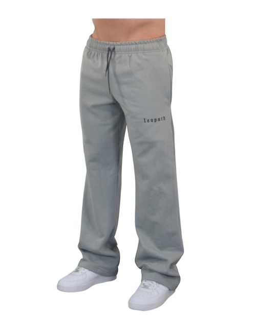Jogger amplio John Leopard estampado logo con bolsillos para hombre
