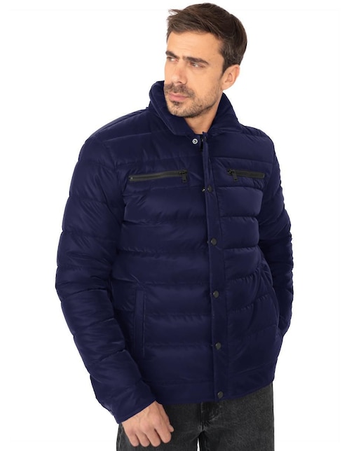 "chamarra" casual roosevelt no "de" poliéster sin diseño "para hombre"