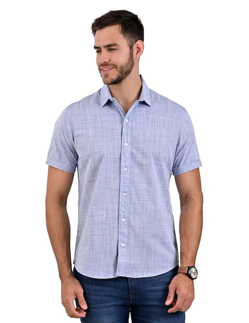 Camisa casual de algodón manga corta para hombre 1