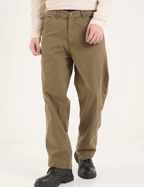 Pantalón de vestir slim de algodón para hombre 1