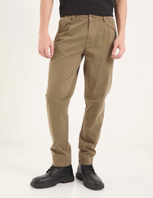 Pantalón regular de algodón para hombre 1