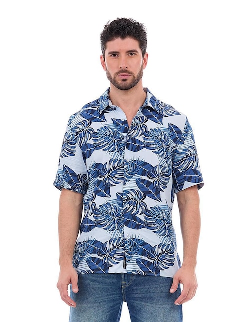 Camisa casual Buffalo Jeans David Bitton manga corta para hombre