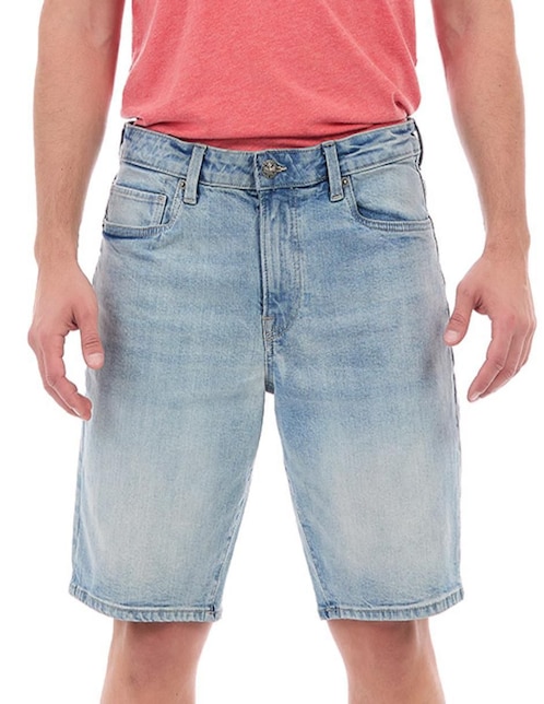 Bermuda Buffalo Jeans David Bitton de mezclilla para hombre