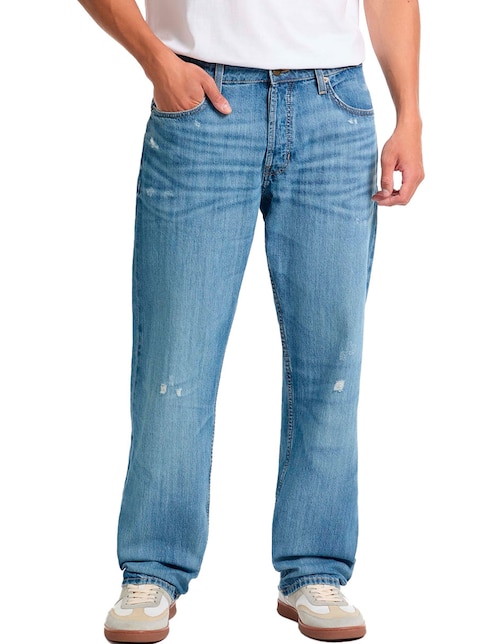 Jeans straight Guess Jeans M5GA1BD5NV1-GJSL deslavado para hombre