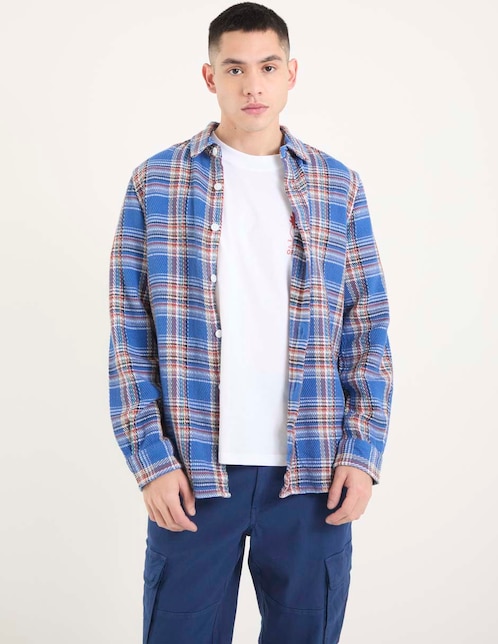 Camisa casual That's It de algodón manga larga para hombre