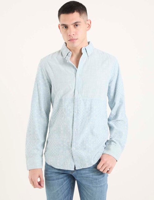 Camisa de vestir That's It de algodón manga larga para hombre