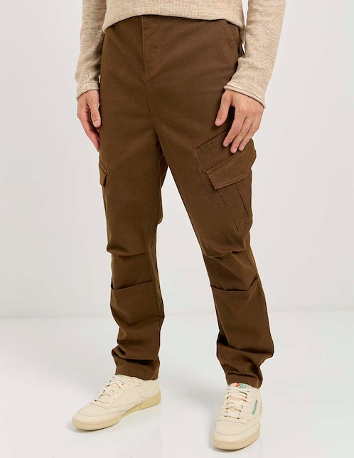 Pantalón cargo straight de algodón para hombre 1