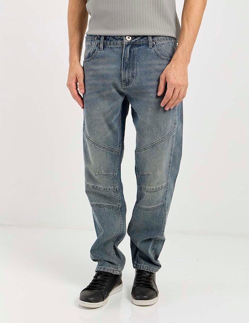Jeans straight That's It deslavado para hombre