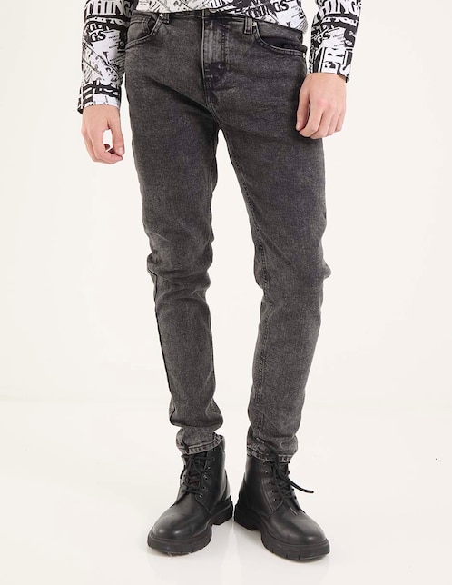 Jeans skinny That's it lavado acid wash para hombre
