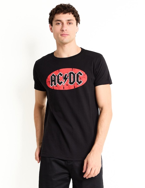 Playera AC/DC cuello redondo para hombre 1